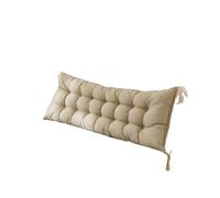 YGLEEULI Cabecero Lectura Almohadas corporales Silla Mesilla de Noche Sillón Lumbar Almohada Lectura Cuña Respaldo Hogar Conjunto Cojin de Asiento(Beige Gery,120x50cm)