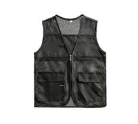 YGLEEULI chaleco seguridad Chaleco de malla publicitario con logotipo impreso for voluntarios, ropa deportiva for grupos beneficio público, trabajo(GRAY,XXL)