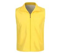 YGLEEULI chaleco seguridad Chaleco reflectante multibolsillos rojo for trabajo voluntario, uniforme publicitario for actividades, texto impreso(Color4,XL)