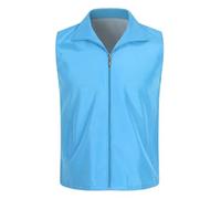 YGLEEULI chaleco seguridad Chaleco reflectante multibolsillos rojo for trabajo voluntario, uniforme publicitario for actividades, texto impreso(Color8,3XL)