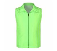 YGLEEULI chaleco seguridad Chaleco reflectante multibolsillos rojo for trabajo voluntario, uniforme publicitario for actividades, texto impreso(Color2,4XL)