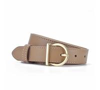 YGLEEULI Cinturon Mujer Cinturón de mujer de cuero versátil decorativo Jeans cinturón con traje cinturón de talla grande for mujer(100cm,Khaki)