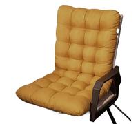 YGLEEULI Cojín sólido, Suave y cómodo, for Silla reclinable, for jardín, Exterior, con Respaldo Alto Conjunto Cojin de Asiento(Yellow,45x100cm)