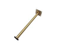 YGLEEULI Patas para Muebles metálico Juego de 4 Patas Ajustables Acero Inoxidable for Muebles - Pies universales for armarios, mesas, sofás, Camas, TV, sillones y cómodas con Tornillos(Golden 13CM)