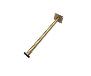 YGLEEULI Patas para Muebles metálico Juego de 4 Patas Ajustables Acero Inoxidable for Muebles - Pies universales for armarios, mesas, sofás, Camas, TV, sillones y cómodas con Tornillos(Golden 21CM)