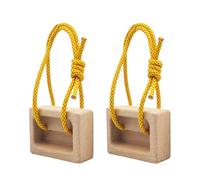 YGLEEULI Plataforma Escalada Diapasón de Escalada, Tabla Colgante Madera, Entrenamiento con los Dedos, Entrenamientos la Parte Superior del Cuerpo, for Atletas Interior y Exterior(2pcs 10.5cmx3.7)