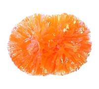 YGLONG Alfombrilla de Escaleras 2 Pompones for decoración de Baile, for porristas, for Juegos, for animar, con Mango bastón, Resistentes al Color(Orange)