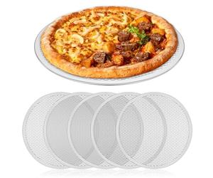 YGLONG Bandeja Pizza Antiadherente Bandeja for pizza de 6 piezas 12 pulgadas, antiadherente, resistente a altas temperaturas, malla reutilizable