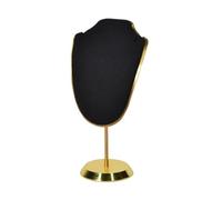 YGLONG Busto Maniquí para Joyería Mini soporte for collar, exhibición colgante, busto de maniquí de joyería de altura de 11cm ~ 15cm(Black,15cm)