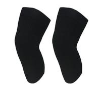 YGLONG Rodilleras Térmicas Calentadores de rodilla Four Seasons con mangas elásticas for piernas for hombres y mujeres (1 par)(Black,L)