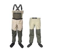 YGLONG Vadeadores de Pesca Botas de Pesca con Mosca Impermeables, Pantalones Transpirables for vadear, Ropa de Pesca y Caza, Monos en el Pecho, Calcetines de Neopreno for Hombres y Mujeres(M)