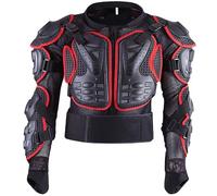 Yglophic Adultos Motocicleta Body Armor Pecho Espalda Protector De Columna Vertebral Chaleco Protector, Motocicleta Body Armor Armor Protector De Pecho Protector De Espalda Motocross, Adecuado Red,M