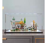 Yglophic Caja De Exhibición Acrílico Transparente para Lego 10316 Rivendell, Caja De Presentación para Coleccionables Caja De Presentación A Prueba De Polvo para Minifiguras (80 * 55 * 45cm B,2MM