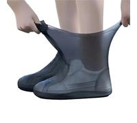 YGMNQAL 1-4 Pair Outdoor Rubber Boots Cover For Men And Women Summer Rainproof Waterproof Reusable Non Slip(Black,M27cm34-40-2PCS)
