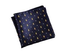 YGMNQAL 10pc Fashion Men Neck Tie Handkerchief Embriodery Suit Mens Wedding Silk Pocket Square Striped Red Hanky(Color-11)