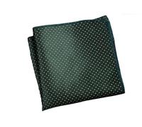 YGMNQAL 10pc Fashion Men Neck Tie Handkerchief Embriodery Suit Mens Wedding Silk Pocket Square Striped Red Hanky(Color-14)