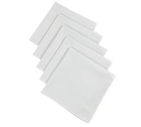 YGMNQAL 10PCS Pure White DIY Gentleman Handkerchief Suit Pocket Plain Hair Band 35cm/13.7in