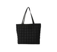 YGMNQAL 1pcs Winter Women Plaid Large Capacity Quilted Down Handbag Shoulder Bag For Girls Daily Use School Outdoor Travel(Black)