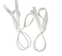 YGMNQAL 2 piezas, accesorios for sandalias con cadena de perlas, zapato anticaída elegante a la moda for tacones altos, dijes Vintage diseñador(2 pieces chains 09)