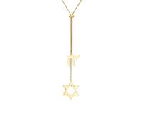 YGMNQAL 2pc Long Star Of Pendant Necklace For Women Gold Color Sweater Neck Chain(Gold)