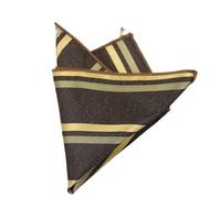 YGMNQAL 2pc Men's Suit Pocket Towel Dress Chest Retro Coffee Pattern Small Square Scarf Wedding Fashion 22 * 22cm(Color-03)