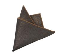 YGMNQAL 2pc Men's Suit Pocket Towel Dress Chest Retro Coffee Pattern Small Square Scarf Wedding Fashion 22 * 22cm(Color-04)