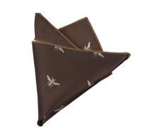 YGMNQAL 2pc Men's Suit Pocket Towel Dress Chest Retro Coffee Pattern Small Square Scarf Wedding Fashion 22 * 22cm(Color-12)