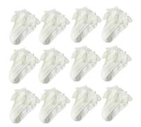 YGMNQAL 5 Pair / 12 Socks Lace Ruffle Princess Ankle Short Breathable Cotton White Pink(Grey,4-7 Years old)