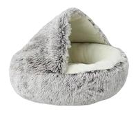 YGMNQAL Autumn and Winter Soft Plush Pet Bed and Warm and Cold Comforter Nest Shell Cat Semi-Enclosed(Color5,60c60cm)