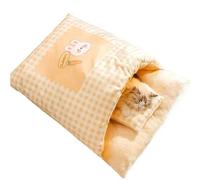 YGMNQAL Bed For Cats Warm Dog Mat Plush Accessories Cartoon Cushions Winter Houses Pet Products Accessory Things Kitten Basket(S 45x35cm)