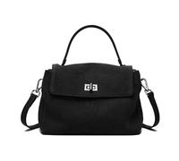 YGMNQAL Bolso bandolera de piel ante Natural for mujer Otoño Invierno viaje lujo(Black)