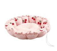 YGMNQAL Cloud Velvet Cat Nest Petal Dual Purpose Adjustable Pumpkin Warm Plush Pet Bed Dog(Color 6,Big)