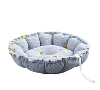 YGMNQAL Cloud Velvet Cat Nest Petal Dual Purpose Adjustable Pumpkin Warm Plush Pet Bed Dog(Color1,Big)