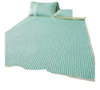 YGMNQAL Colchoneta Fresca de látex for Verano, Ropa Cama Seda Helada, Sábana Individual, Funda colchón con sensación enfriamiento, Estilo Plegable(G,120cm x 200cm)