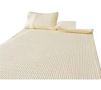 YGMNQAL Colchoneta Fresca de látex for Verano, Ropa Cama Seda Helada, Sábana Individual, Funda colchón con sensación enfriamiento, Estilo Plegable(L,90cmx200cm)