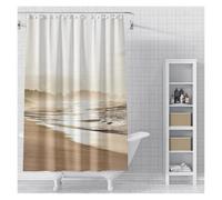 YGMNQAL Cortina De Ducha Impermeable Elegant Neutral Tones Bath Curtain - Waterproof and Mildew-Proof Bathroom Decor For A Sophisticated Home Aesthetic(Color 5,W270XH180cm)