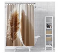 YGMNQAL Cortina De Ducha Impermeable Elegant Neutral Tones Bath Curtain - Waterproof and Mildew-Proof Bathroom Decor For A Sophisticated Home Aesthetic(Color 8,W140XH200cm)