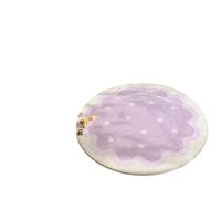 YGMNQAL Cream Style Carpets For Living Room Cute Pink Bedroom Decor Carpet Fluffy Soft Round Lounge Rug Home Thick Plush Floor Mat(Color06,300x300cm)