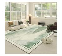 YGMNQAL Crystal Pile Carpet Green Hotel Bedroom Household Bedside Full Rug Living Room Fresh Sofa Mat(R2,40x60cm)
