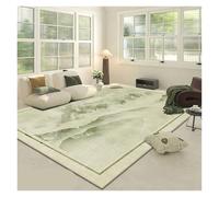 YGMNQAL Crystal Pile Carpet Green Hotel Bedroom Household Bedside Full Rug Living Room Fresh Sofa Mat(R4,50x80cm)
