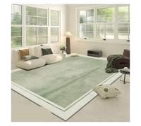 YGMNQAL Crystal Pile Carpet Green Hotel Bedroom Household Bedside Full Rug Living Room Fresh Sofa Mat(R1,50x80cm)