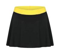YGMNQAL Falda Tenis Mujer Pantalones Cortos de Tenis for niñas de 5 a 11 años, Deportivos 2 en 1, for Correr, animar y Bailar.(Yellow,5)
