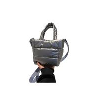 YGMNQAL Female Bags Woman Puffy Lightweight Handbag LargeCapacity Quilted Shoulder Bag Adjustable Strap Puffer Tote Shopping(Dark Grey)