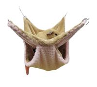 YGMNQAL Hamaca para Mascotas Hamaca for Ratas | Cama cálida de invierno de felpa gruesa doble for saco de dormir tipo nido de casa de hámster(Pink,20X20CM)