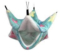 YGMNQAL Hamaca para Mascotas Jaula Colgante de Moda for hámster | Camas for ardillas Saco de dormir for mascotas Hamaca for mascotas(Starfish green M)