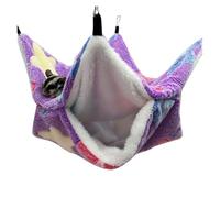 YGMNQAL Hamaca para Mascotas Jaula Colgante de Moda for hámster | Camas for ardillas Saco de dormir for mascotas Hamaca for mascotas(Starfish purple M)