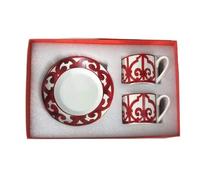 YGMNQAL Juego De Tazas De Café Tazas Y Platillos De Café Clásicos, Vajilla, Platos, Té De La Tarde(Blue 1)