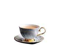 YGMNQAL Juego De Tazas De Café Tazas y platos de cerámica for café, té de la tarde, utensilios de cocina for el hogar, tazas, taza de té(Blue)