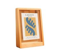 YGMNQAL Marco de Fotos Marco de fotos de madera Marco de trapecio de tamaño A4 de 6 pulgadas, 7 pulgadas y 8 pulgadas(6inch Vertical)