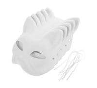 YGMNQAL MáScara En Blanco 5 máscaras de gato de zorros de anime.